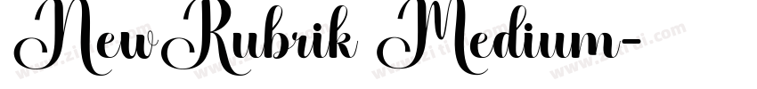 NewRubrik Medium字体转换